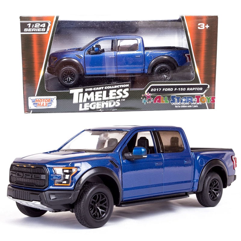 Motormax 79344 1:24 Scale 2017 Ford F-150 Raptor Blue - Image 1